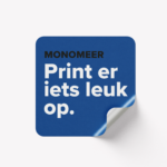 monomeer stickers bedrukken tijdelijke stickers